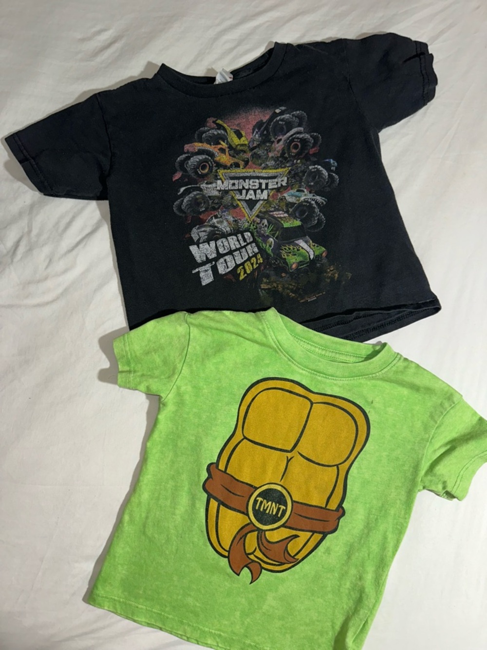 Nickelodeon Lime Green and Black Graphic Tee Duo